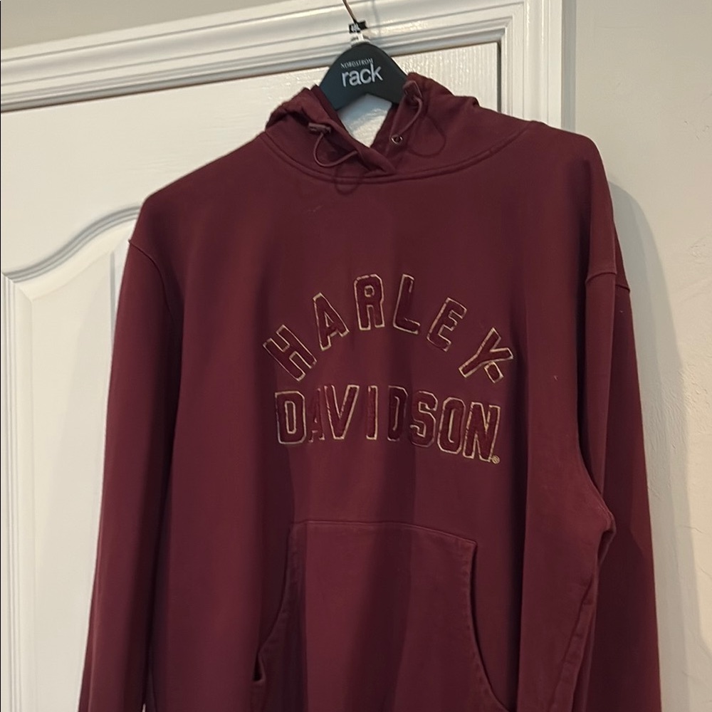 Harley-Davidson Maroon Sweatshirt Classic Pullover Design